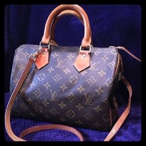 Louis Vuitton monogram speedy 25 vintage w/ strap